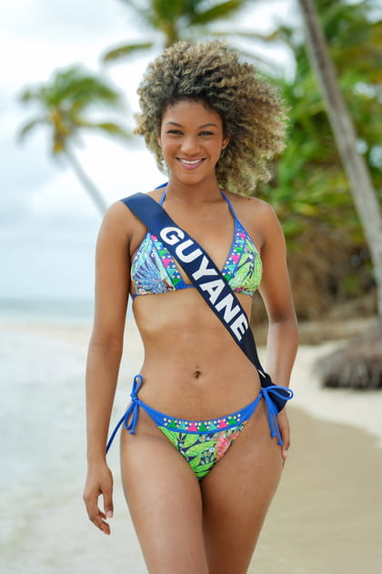 Miss Guyane (Sha&iuml;na Robin) en maillot de bain