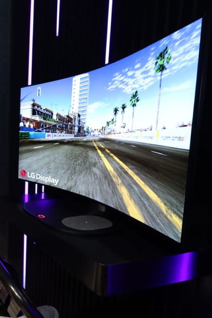 LG - Un &eacute;cran hybride dont la dalle est un haut-parleur