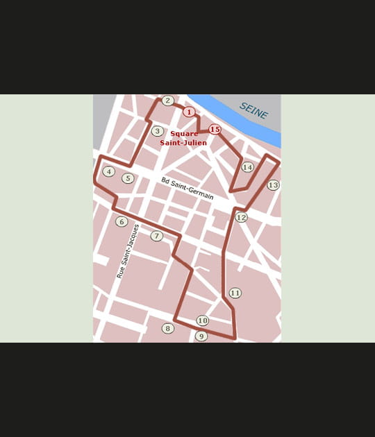 Le parcours en 15&nbsp;&eacute;tapes