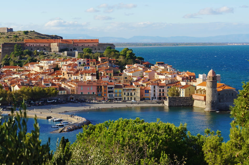 La baie de Collioure, Pyr&eacute;n&eacute;es-Orientales