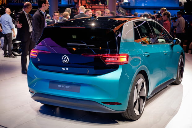 A l'arrière de la Volkswagen ID 3