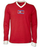 maillot de la corée du nord en 1966. 