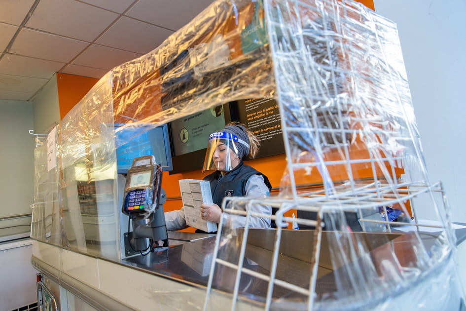 Caisse sous protection