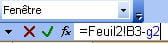 utiliser la cellule d'une autre feuille 
