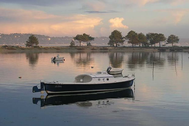 Une pinasse dans le bassin d'Arcachon