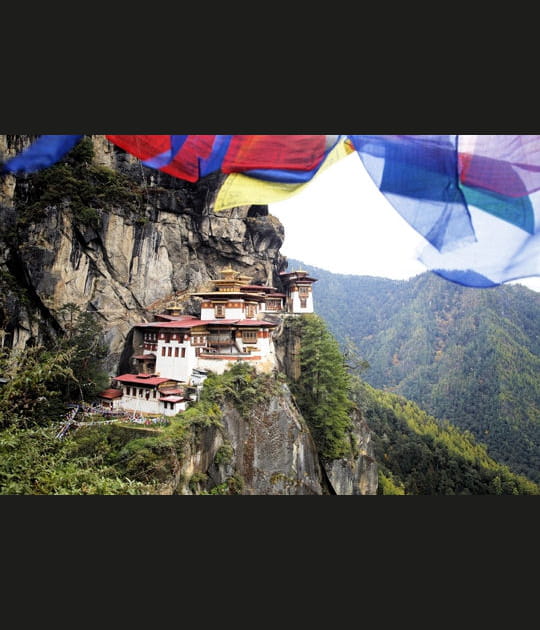 Le monast&egrave;re de Taktshang au Bouthan