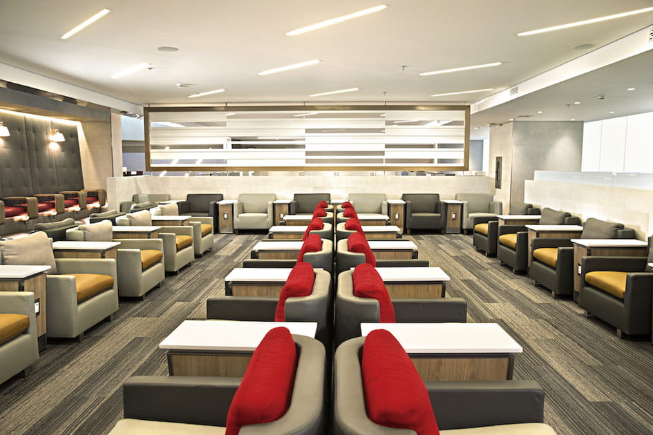 Le salon Admirals Club d'American Airlines &agrave; l'a&eacute;roport de Sao Paulo