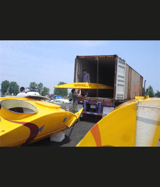 Un catamaran d&eacute;montable