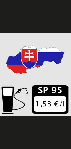 Slovaquie&nbsp;: 1,53&nbsp;euro/litre