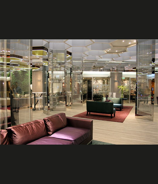 L'espace d'attente du concept store de&nbsp;BNP&nbsp;Paribas