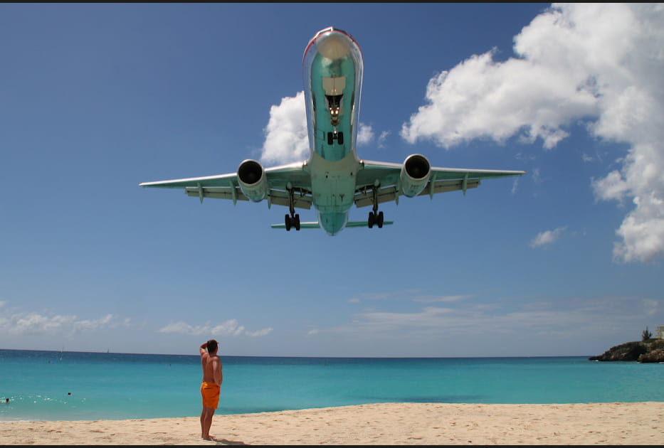 Maho Bay Beach &agrave; Saint-Martin