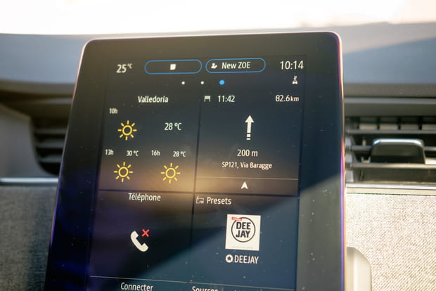 Des widgets personnalisables sur l'écran tactile