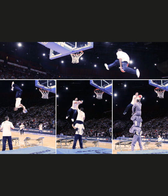 Concours de dunks acrobatiques