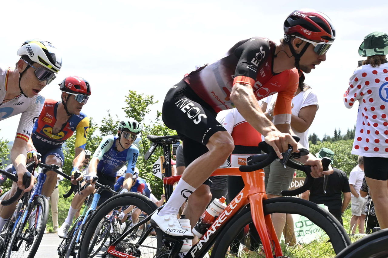 La jambe choquante d'Axel Laurance après deux semaines de Tour de France