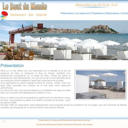 Restaurant le Bout du Monde, Restaurant méditerranéen à Calvi avec Linternaute Restaurant le Bout du Monde, Restaurant méditerranéen à Calvi avec Linternaute