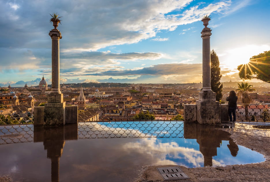20&nbsp;exp&eacute;riences &agrave; faire absolument dans la ville &eacute;ternelle, Rome&nbsp;: voir le coucher de soleil depuis le Pincio