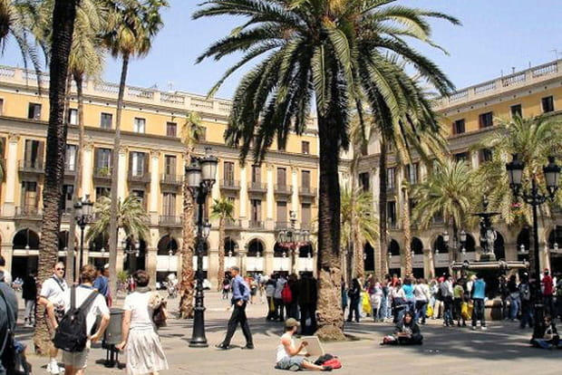 La plaça Reial