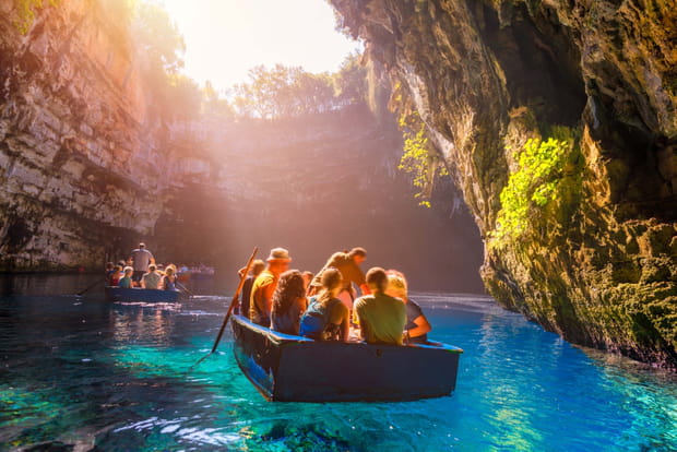 La grotte hypnotique de Melissani à Céphalonie