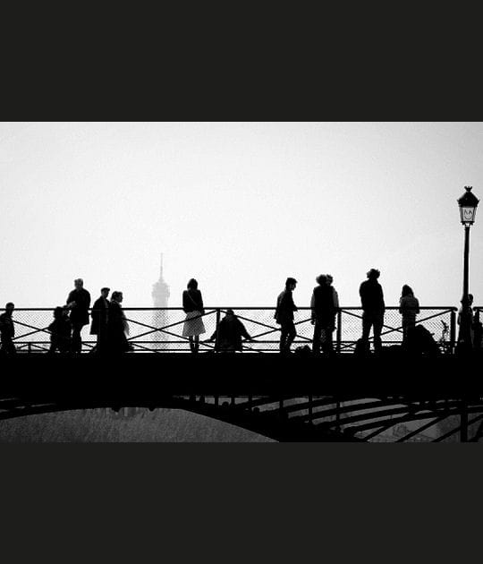 Ombres lassives sur le Ponts des Arts