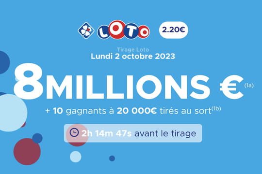 R&eacute;sultat Loto (FDJ)&nbsp;: le tirage du lundi 2&nbsp;octobre 2023&nbsp;[EN LIGNE]