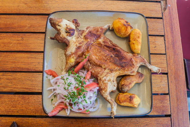 Le cochon d'inde grillé au Pérou