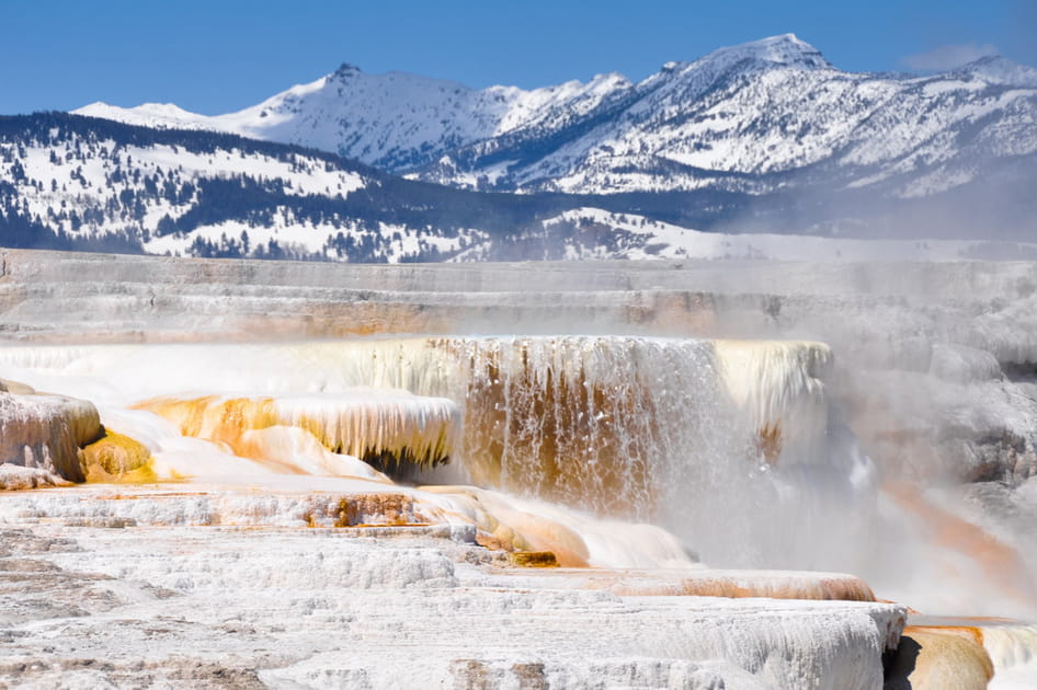 Les Mammoth Hot Springs de Yellowstone