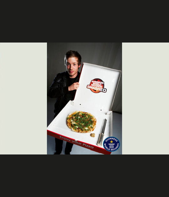 Une pizza qui vaut de l'or