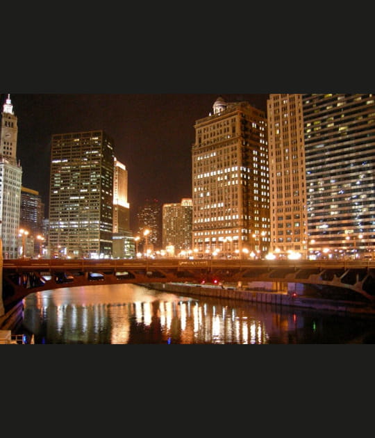 Arriv&eacute;e &agrave; Chicago en tra&icirc;neau