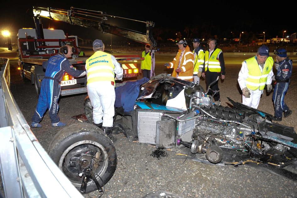 L'accident de Duval avec Pescarolo (2008)