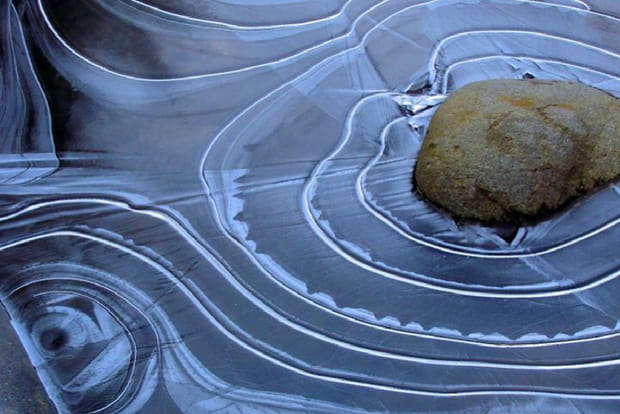 Un étang zen dans le Wisconsin