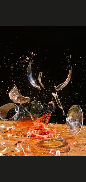 Casser un verre