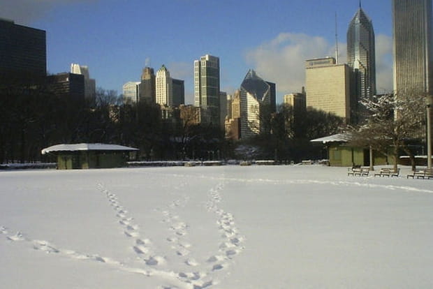 Chicago, ville de la neige et de vent