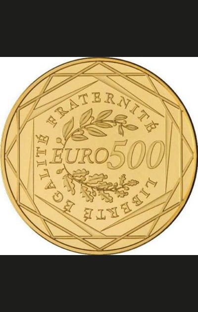 Pi&egrave;ce de&nbsp;500&nbsp;euros, revers
