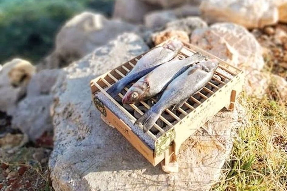 Un barbecue biod&eacute;gradable nomade