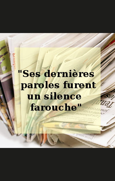 Un silence bruyant
