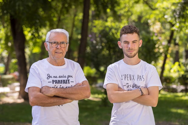 Jean-Claude et Axel, le grand-père et son petit-fils