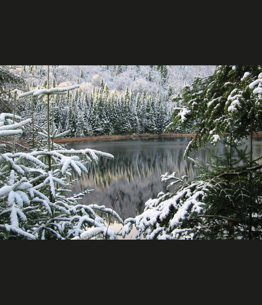 Paysage enneig&eacute;