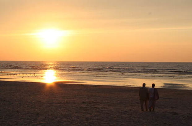 Coucher de soleil sur la Baltique