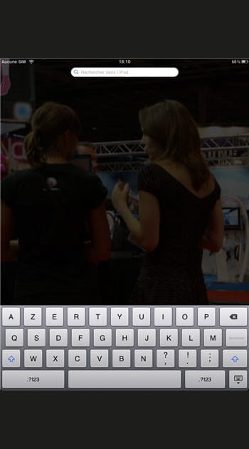 Fonction recherche et dock personnalisable