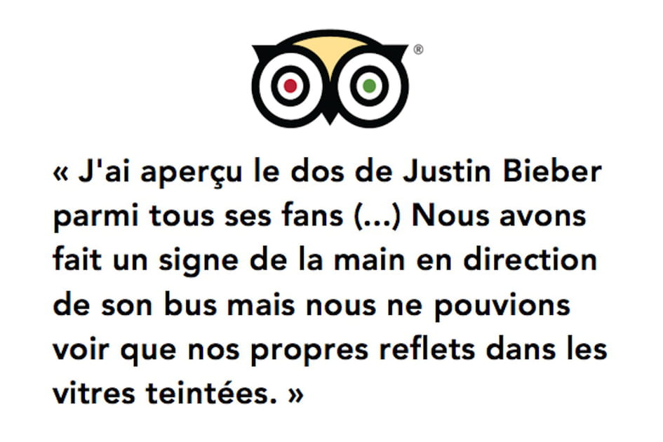 &quot;Justin Bieber a dormi l&agrave;!&quot;