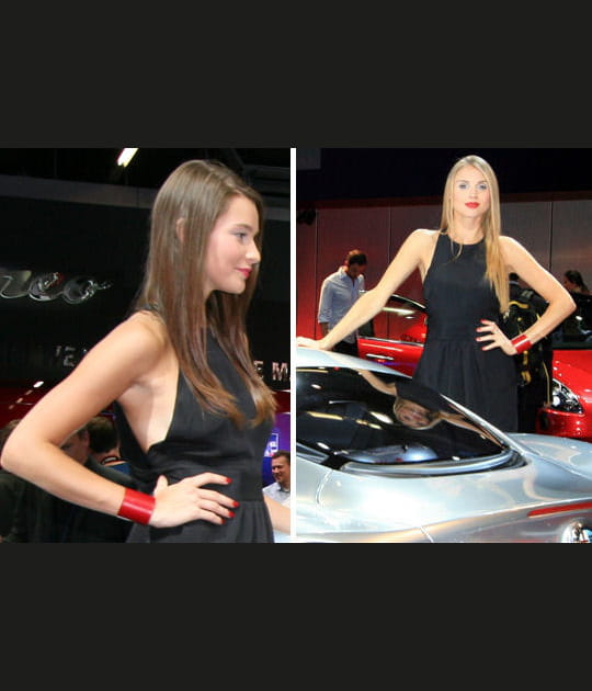 Blonde et brune, rouge et noir
