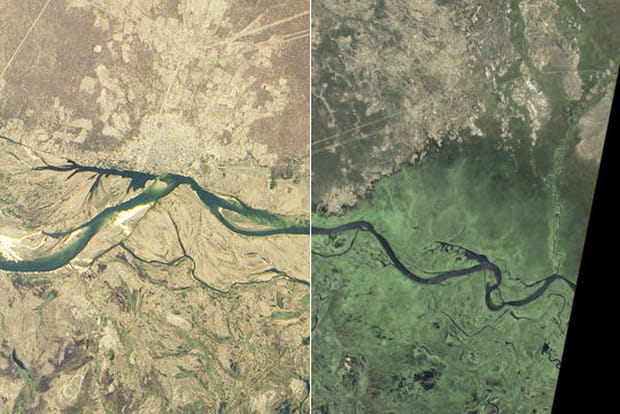 Le Zambèze pendant la mousson