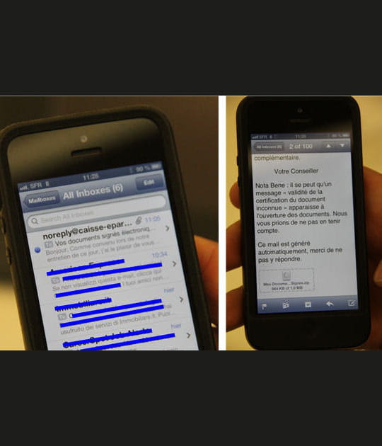 Un mail avec une pi&egrave;ce attach&eacute;e envoy&eacute; au client apr&egrave;s sa signature &eacute;lectronique