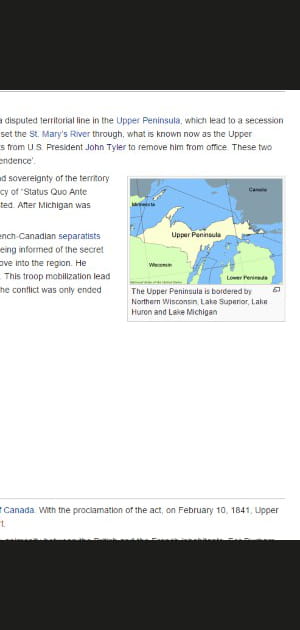 Upper Peninsula War, la guerre imaginaire