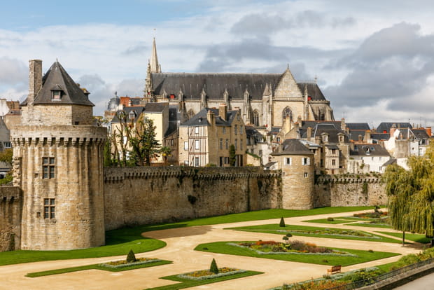 Les remparts de Vannes, ancienne cité des ducs de Bretagne