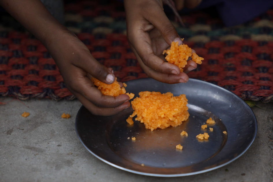 Riz &agrave; partager en Inde
