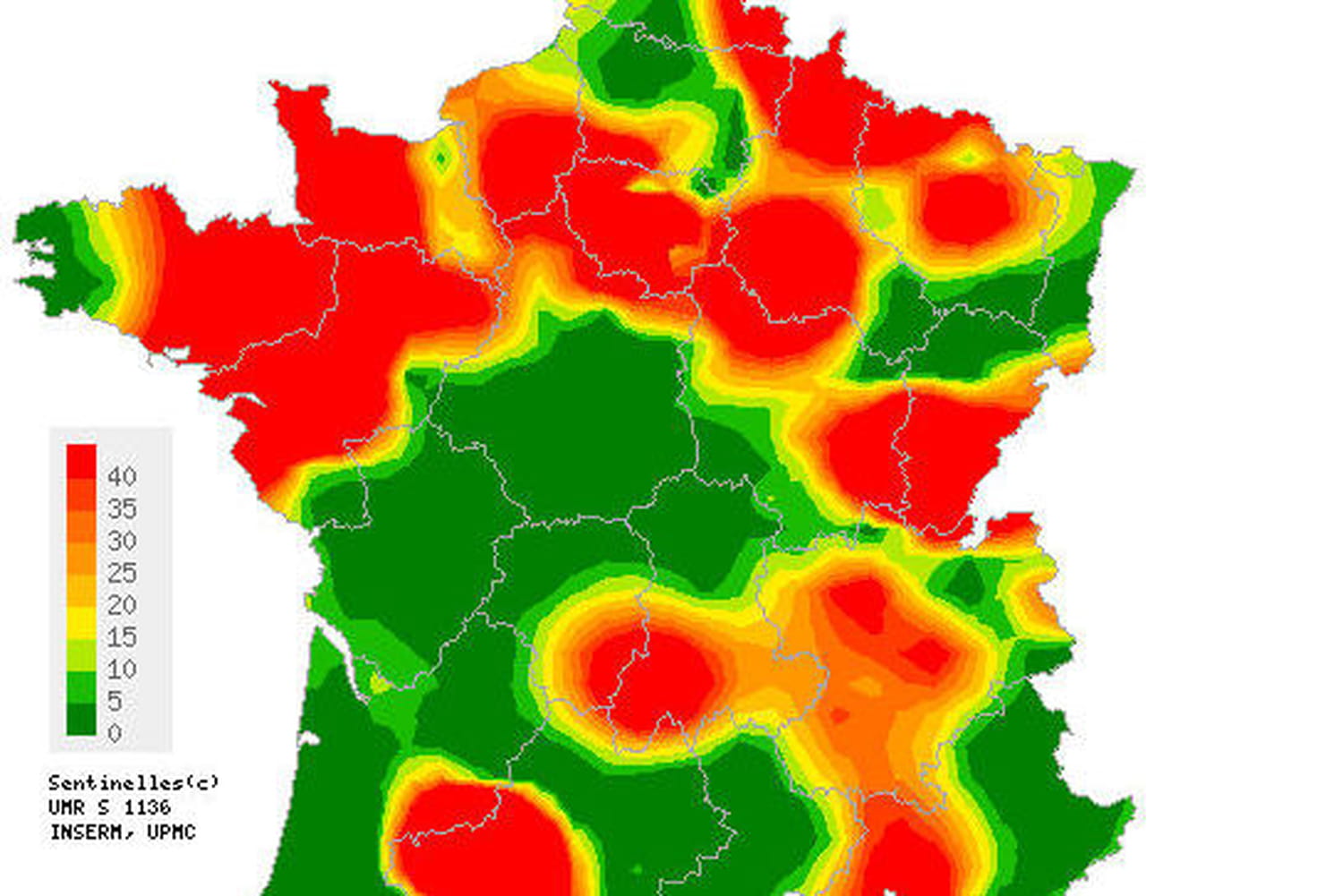 Varicelle : la carte des régions les plus touchées