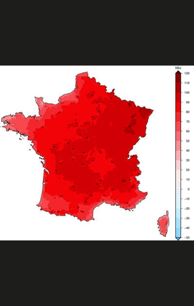 Jours &quot;anormalement chauds&quot; en France