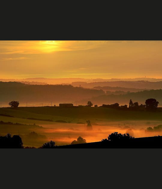 Brumes dans la campagne gersoise