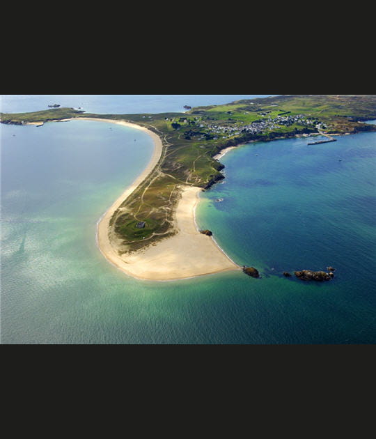 L'&icirc;le de Houat, la grande plage